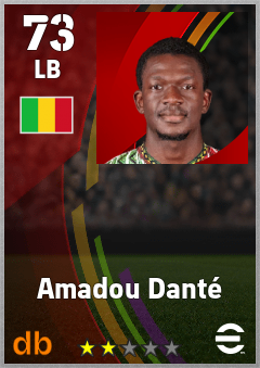 Amadou Danté — LB, OVR 73, MAX 73