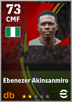 Ebenezer Akinsanmiro — CMF, OVR 73, MAX 73