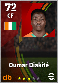 Oumar Diakité eFootball player card