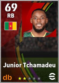 Junior Tchamadeu eFootball player card