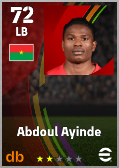 Abdoul Ayinde — LB, OVR 72, MAX 72