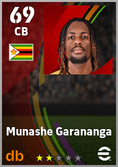 Munashe Garananga eFootball player card