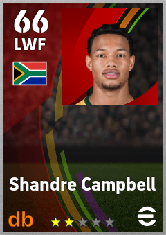 Shandre Campbell eFootball player card