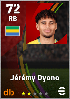Jérémy Oyono — RB, OVR 72, MAX 72