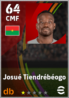 Josué Tiendrébéogo — CMF, OVR 64, MAX 64