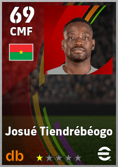 Josué Tiendrébéogo — CMF, OVR 69, MAX 69