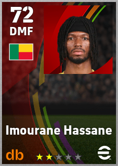Imourane Hassane — DMF, OVR 72, MAX 72