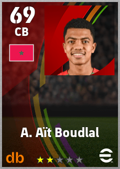 A. Aït Boudlal eFootball player card