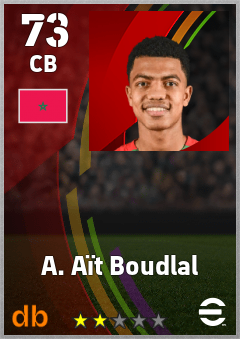 A. Aït Boudlal — CB, OVR 73, MAX 73