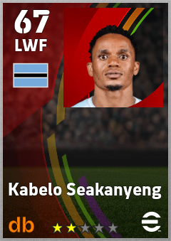 Kabelo Seakanyeng — LWF, OVR 67, MAX 67