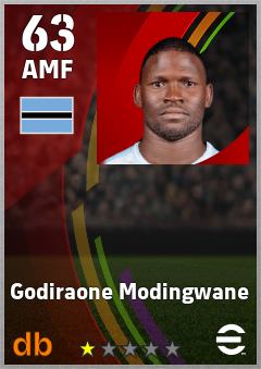Godiraone Modingwane eFootball player card