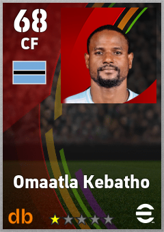 Omaatla Kebatho — CF, OVR 68, MAX 68