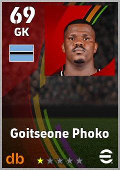 Goitseone Phoko — GK, OVR 69, MAX 69