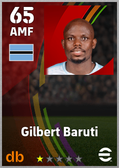 Gilbert Baruti — AMF, OVR 65, MAX 65