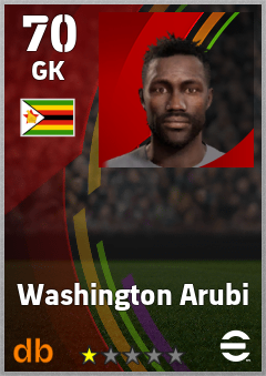 Washington Arubi — GK, OVR 70, MAX 70
