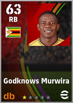Godknows Murwira eFootball player card