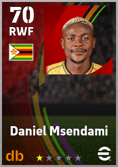 Daniel Msendami — RWF, OVR 70, MAX 70