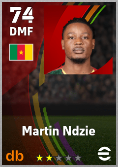 Martin Ndzie — DMF, OVR 74, MAX 74