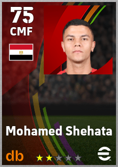 Mohamed Shehata — CMF, OVR 75, MAX 75