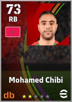 Mohamed Chibi — RB, OVR 73, MAX 73