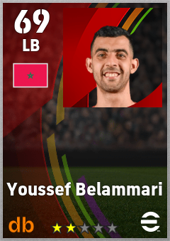 Youssef Belammari eFootball player card