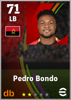 Pedro Bondo — LB, OVR 71, MAX 71