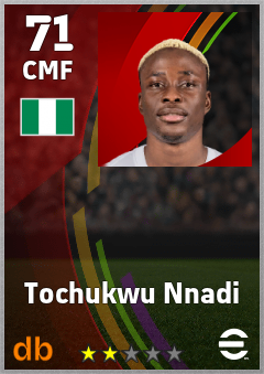 Tochukwu Nnadi — CMF, OVR 71, MAX 71