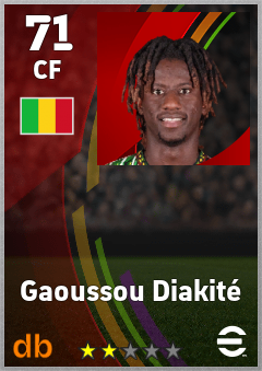 Gaoussou Diakité — CF, OVR 71, MAX 71
