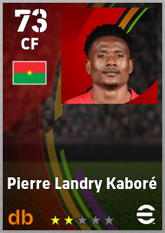 Pierre Landry Kaboré — CF, OVR 73, MAX 73