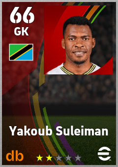Yakoub Suleiman — GK, OVR 66, MAX 66