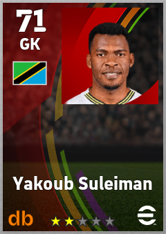 Yakoub Suleiman — GK, OVR 71, MAX 71