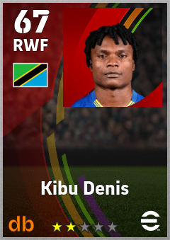 Kibu Denis — RWF, OVR 67, MAX 67
