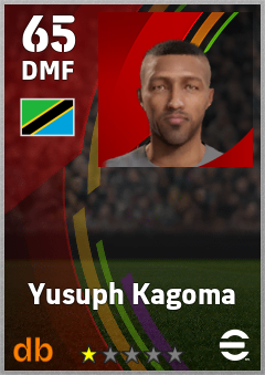 Yusuph Kagoma — DMF, OVR 65, MAX 65
