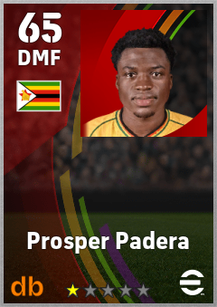 Prosper Padera — DMF, OVR 65, MAX 65