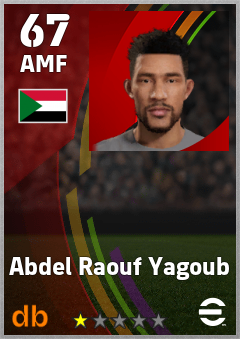 Abdel Raouf Yagoub — AMF, OVR 67, MAX 67