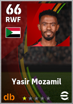 Yasir Mozamil — RWF, OVR 66, MAX 66