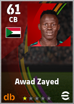 Awad Zayed eFootball player card