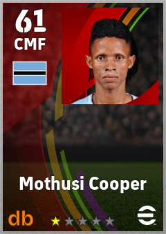 Mothusi Cooper eFootball player card
