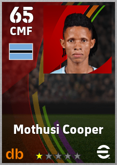 Mothusi Cooper — CMF, OVR 65, MAX 65