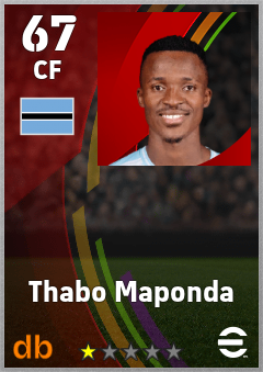 Thabo Maponda — CF, OVR 67, MAX 67