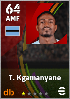 T. Kgamanyane eFootball player card
