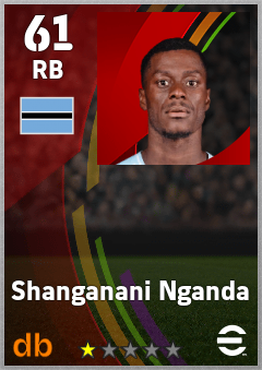 Shanganani Nganda — RB, OVR 61, MAX 61