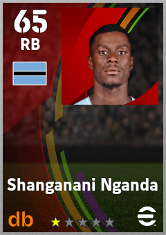 Shanganani Nganda — RB, OVR 65, MAX 65