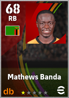 Mathews Banda — RB, OVR 68, MAX 68