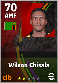 Wilson Chisala — AMF, OVR 70, MAX 70