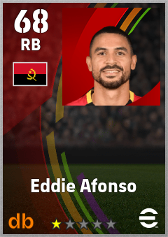 Eddie Afonso — RB, OVR 68, MAX 68