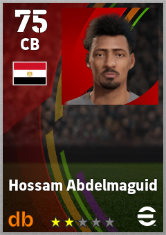 Hossam Abdelmaguid — CB, OVR 75, MAX 75