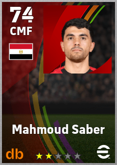 Mahmoud Saber — CMF, OVR 74, MAX 74