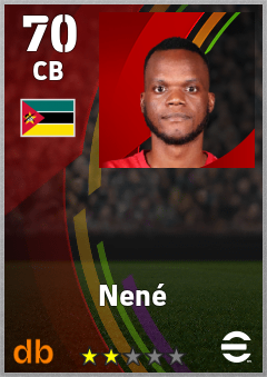 Nené — CB, OVR 70, MAX 70