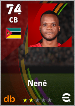 Nené — CB, OVR 74, MAX 74